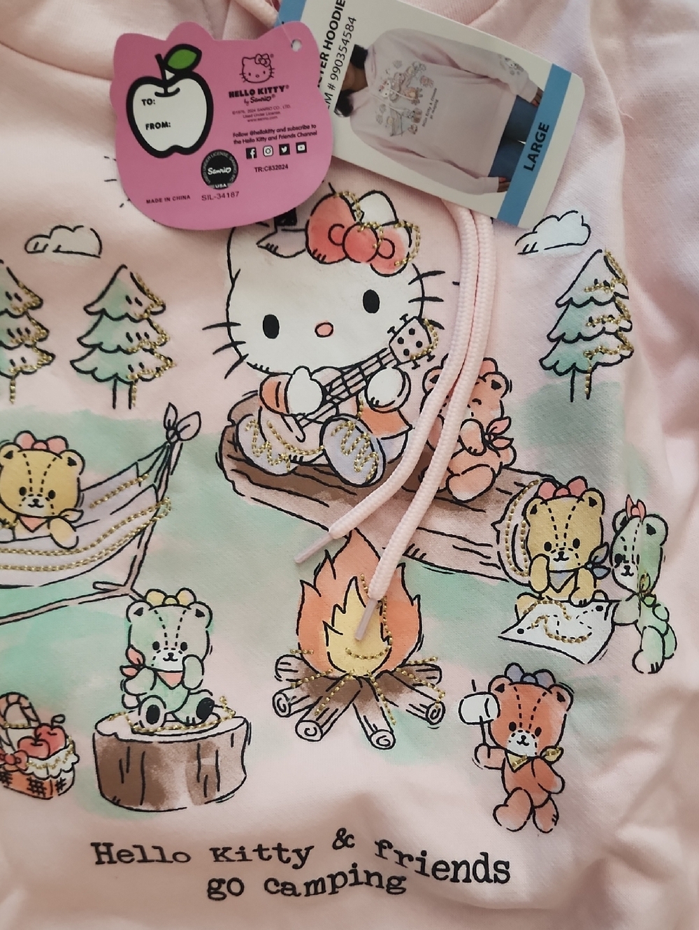 Hello Kitty Hooded Sweatshirt - Picture 3 of 5